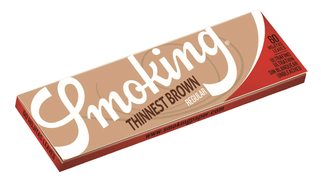 Бумага для самокруток Smoking Thinnest Brown Regular, Regular, 69 x 37 мм, 60 листов