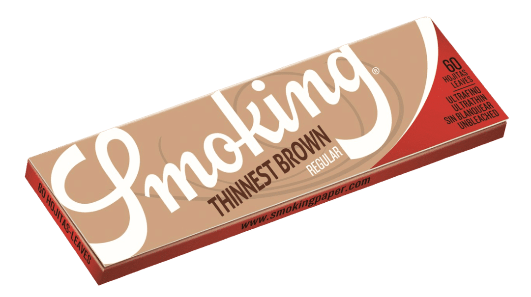 Бумага для самокруток Smoking Thinnest Brown Regular, Regular, 69 x 37 мм, 60 листов