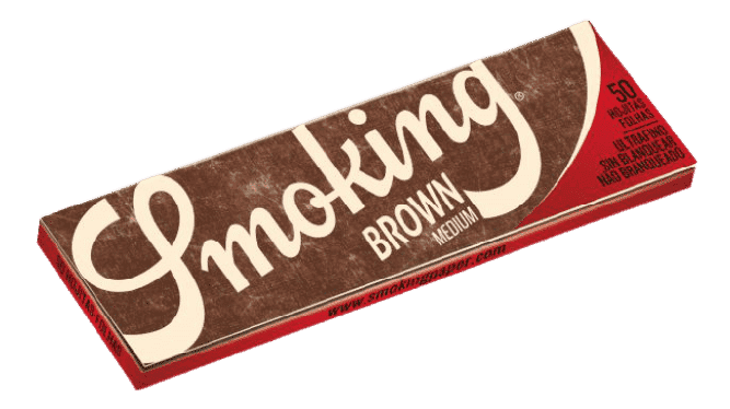 Smoking Thinnest Brown Medium Rolling Paper, Medium, 77 x 44 mm, 50 sheets