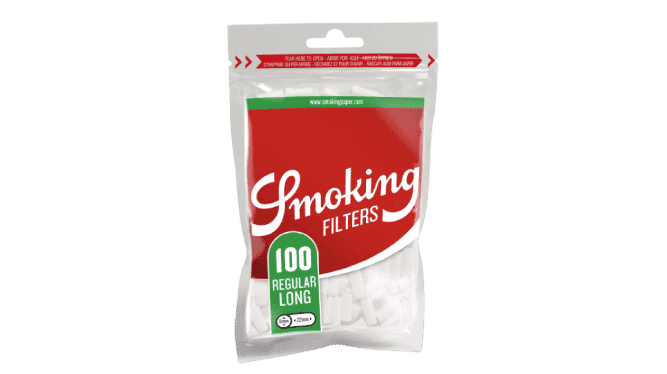 Smoking Classic Regular Long Rolling Filters, 8 x 22 mm, 100 pcs