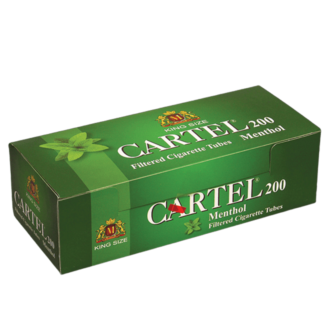 Cartel Menthol 200 Cigarette Tubes, 84 mm, 200 pcs