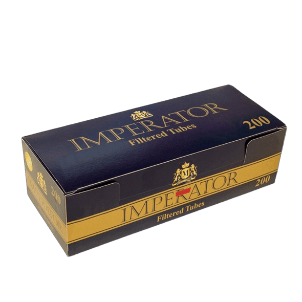 Cartel Imperial Black Carbon 200 Cigarette Tubes, 20 mm Carbon Filter, 200 pcs