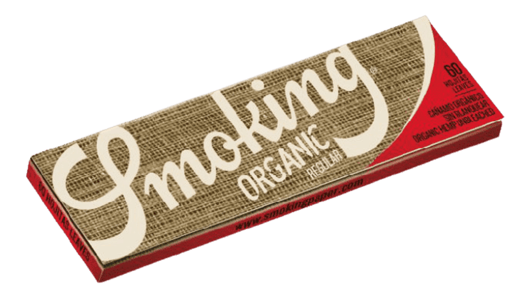 Бумага для самокруток Smoking Organic Regular, Regular, 69 x 37 мм, 60 листов