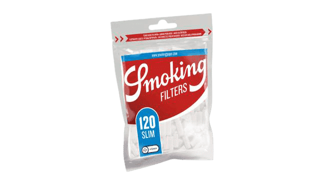 Smoking Classic Slim Rolling Filters, 6 x 15 mm, 120 pcs