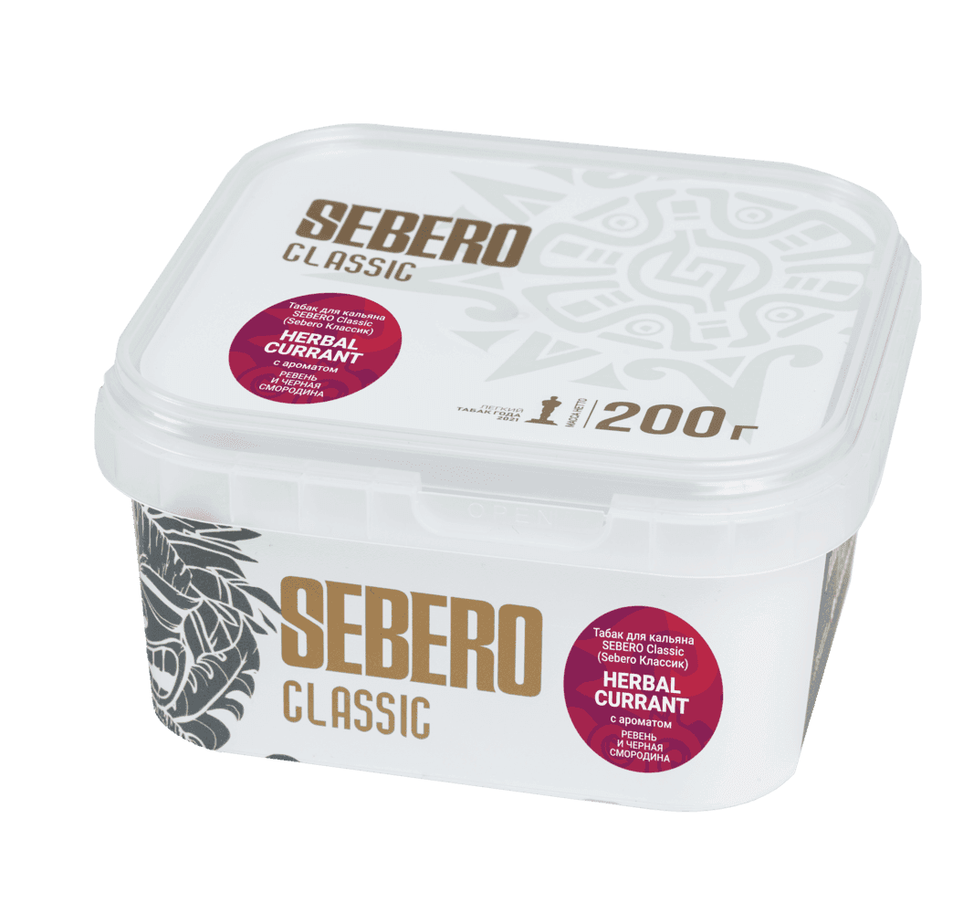 SEBERO Classic - Ревень мен қара қарақат 200 г.