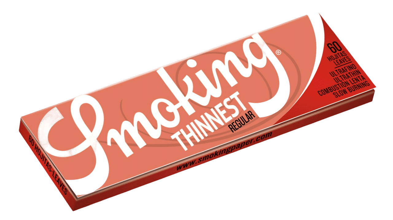 Smoking Thinnest Regular өздігінен орауға арналған қағазы, Regular, 69 x 37 мм, 60 парақ