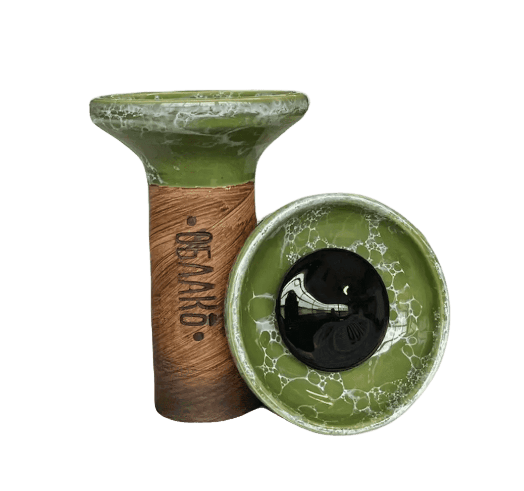 OBLAKO FLOW Green / White Marble