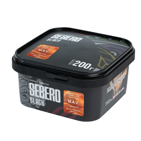 SEBERO Black - Дыня, Абрикос, Ваниль (М. А. V.) 200 г.